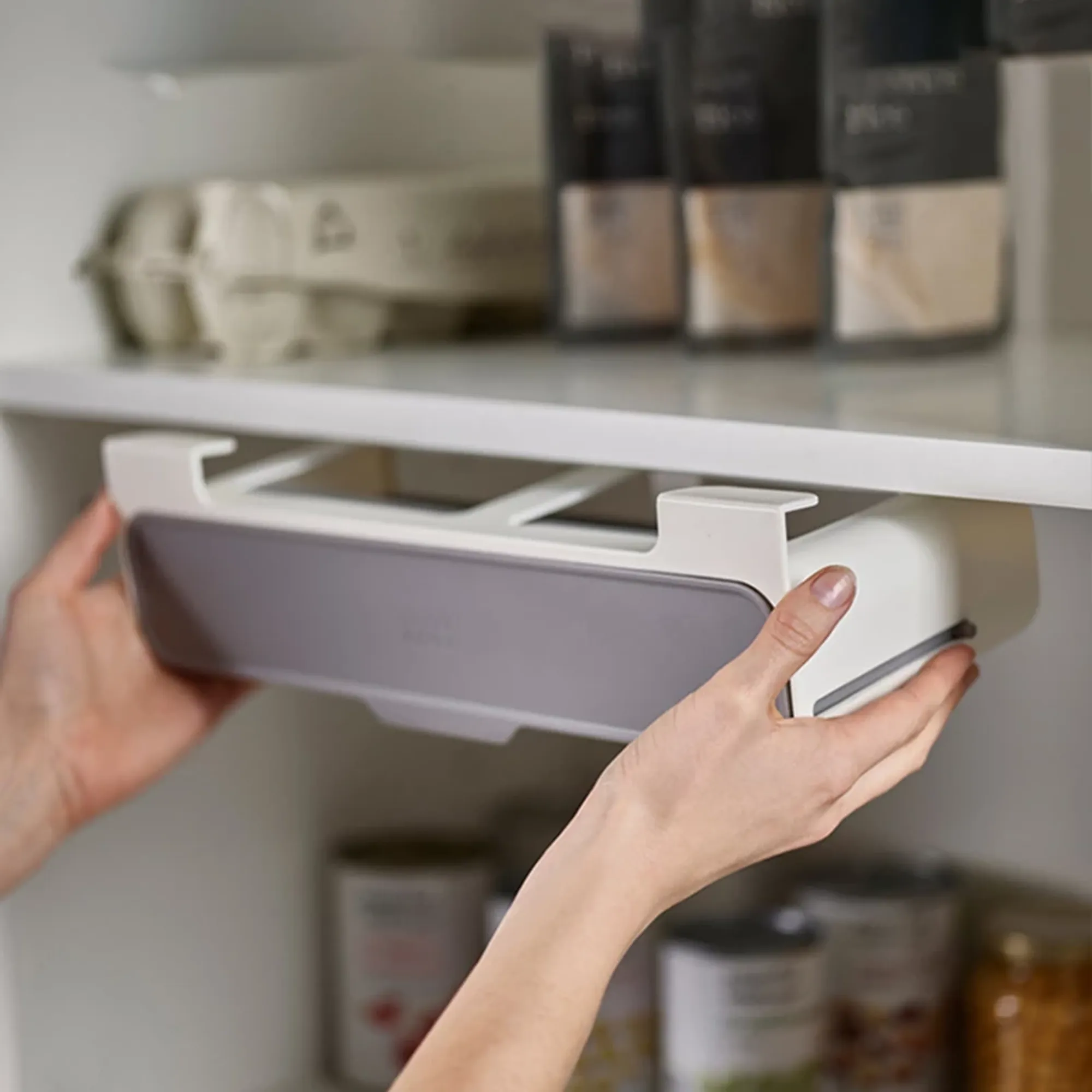 Spice Organizer Under Shelf Drawer
