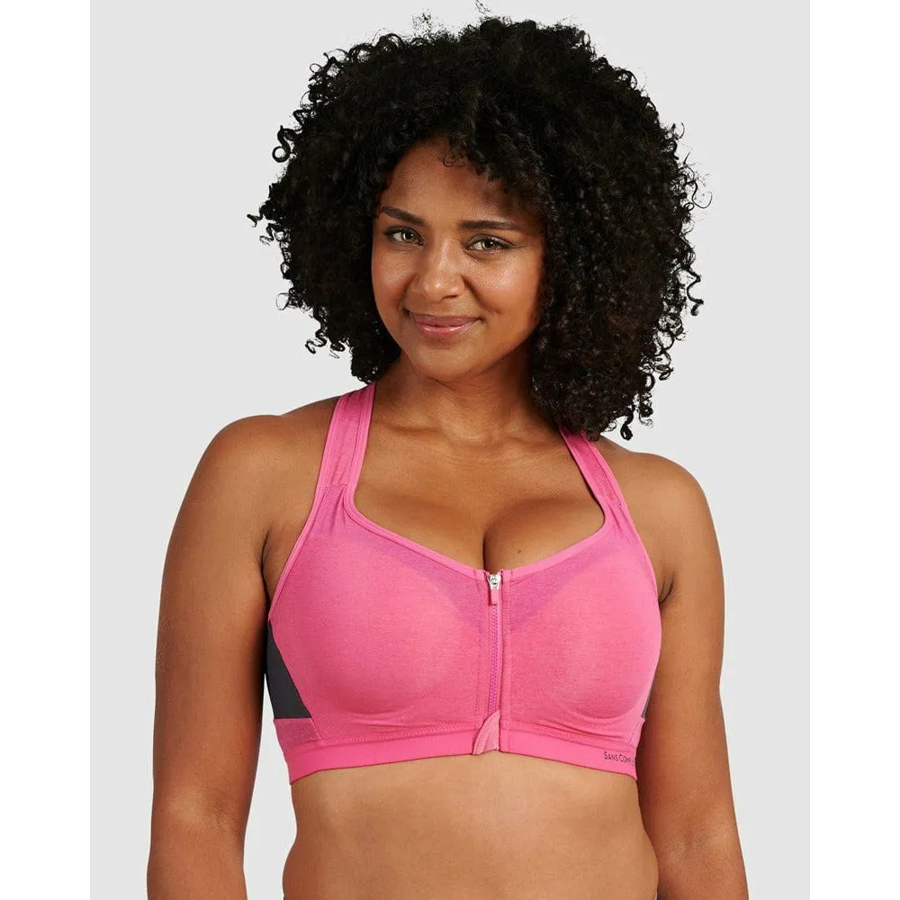 Sport Tonic Front Zip Up Underwired Sports Bra