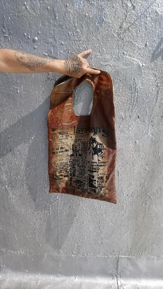 Statement convertible Leather tote.