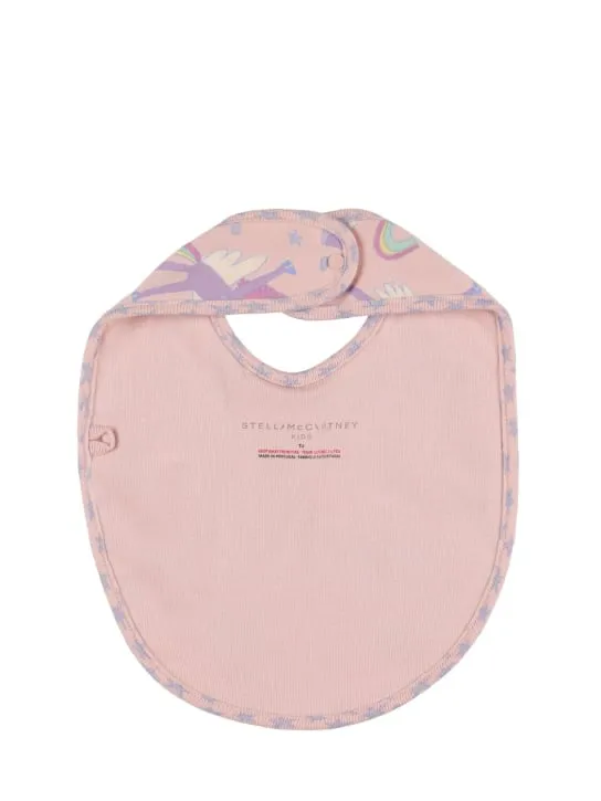 Stella McCartney Kids   Set of 2 printed cotton bibs 