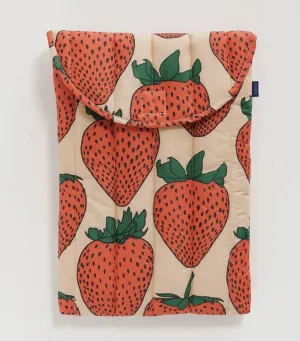 Strawberry Puffy Laptop Sleeve 16"