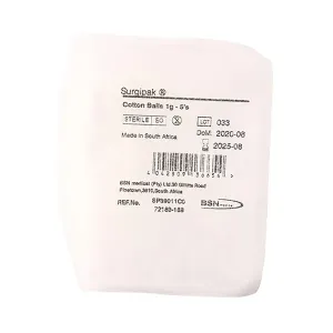 Surgipak Cotton Wool Balls Ste 5 x 1g 1 Unit
