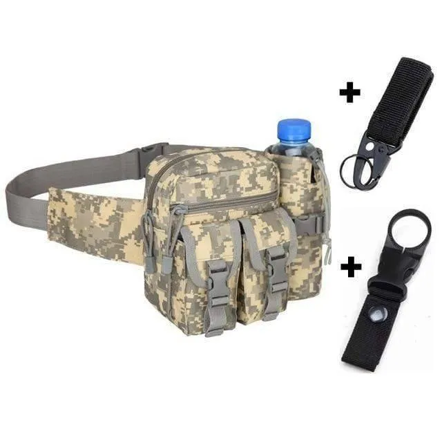 Tactical Hiking Water Bottle Phone Pouch