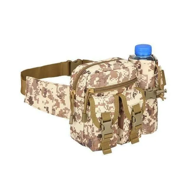 Tactical Hiking Water Bottle Phone Pouch