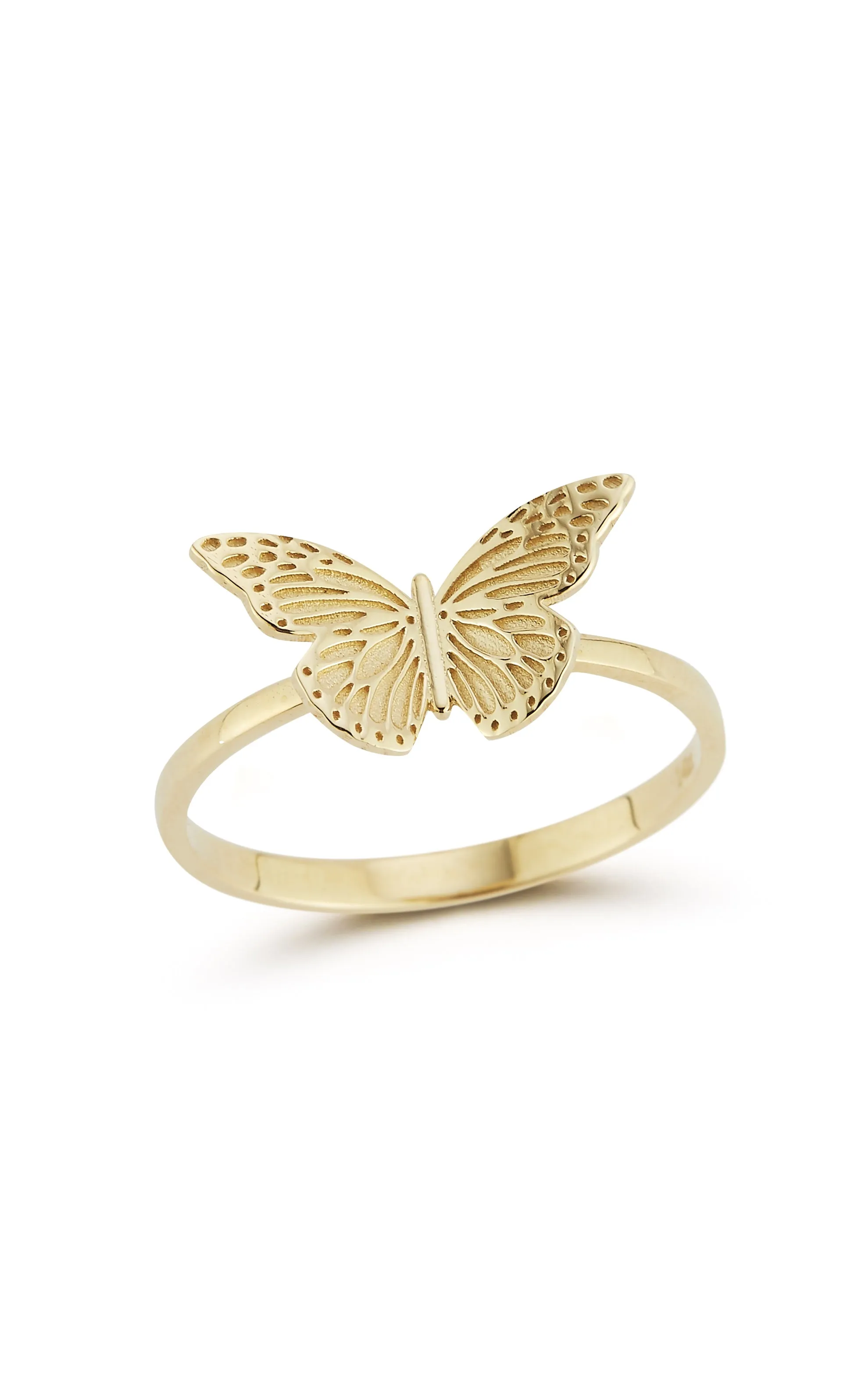 Textured Butterfly Ring