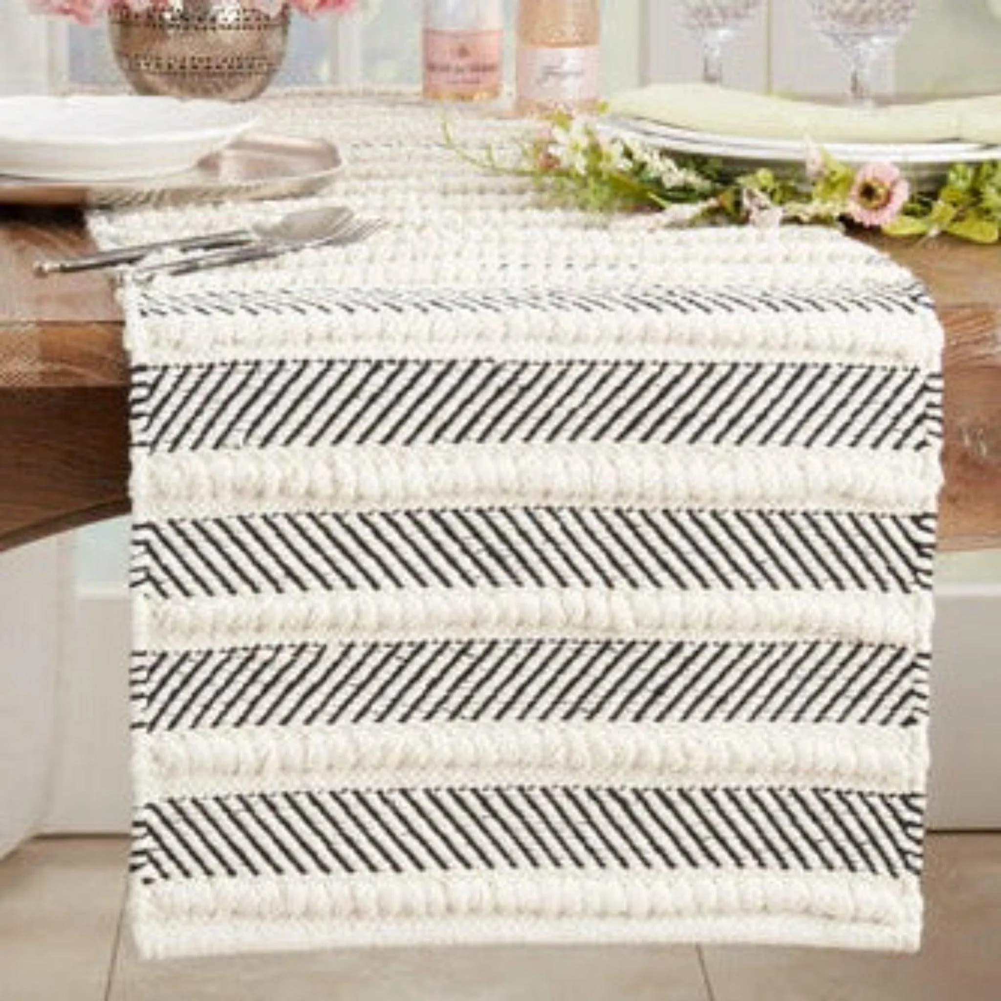 Textured Stripe Runner