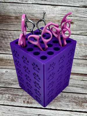 The Dobermann- Medium Dog Grooming Scissor Holder Vertical Up to 25 pairs, Simple organizer |