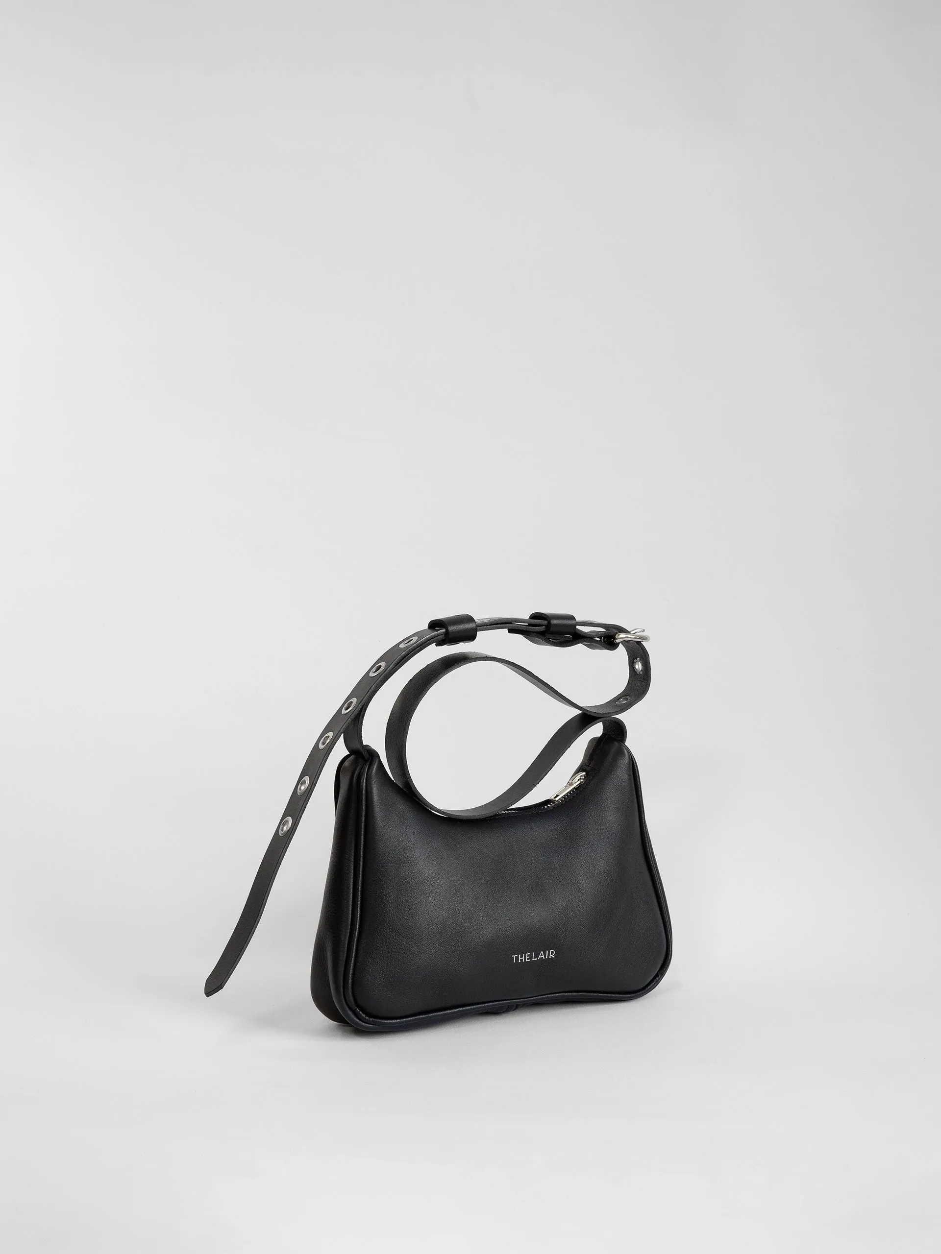 The Lair Florian Eyelet Bag Small Black