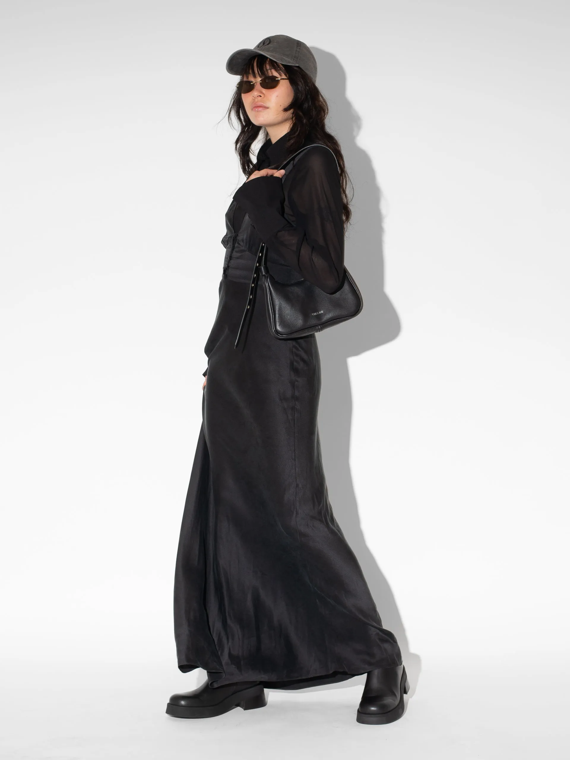 The Lair Florian Eyelet Bag Small Black