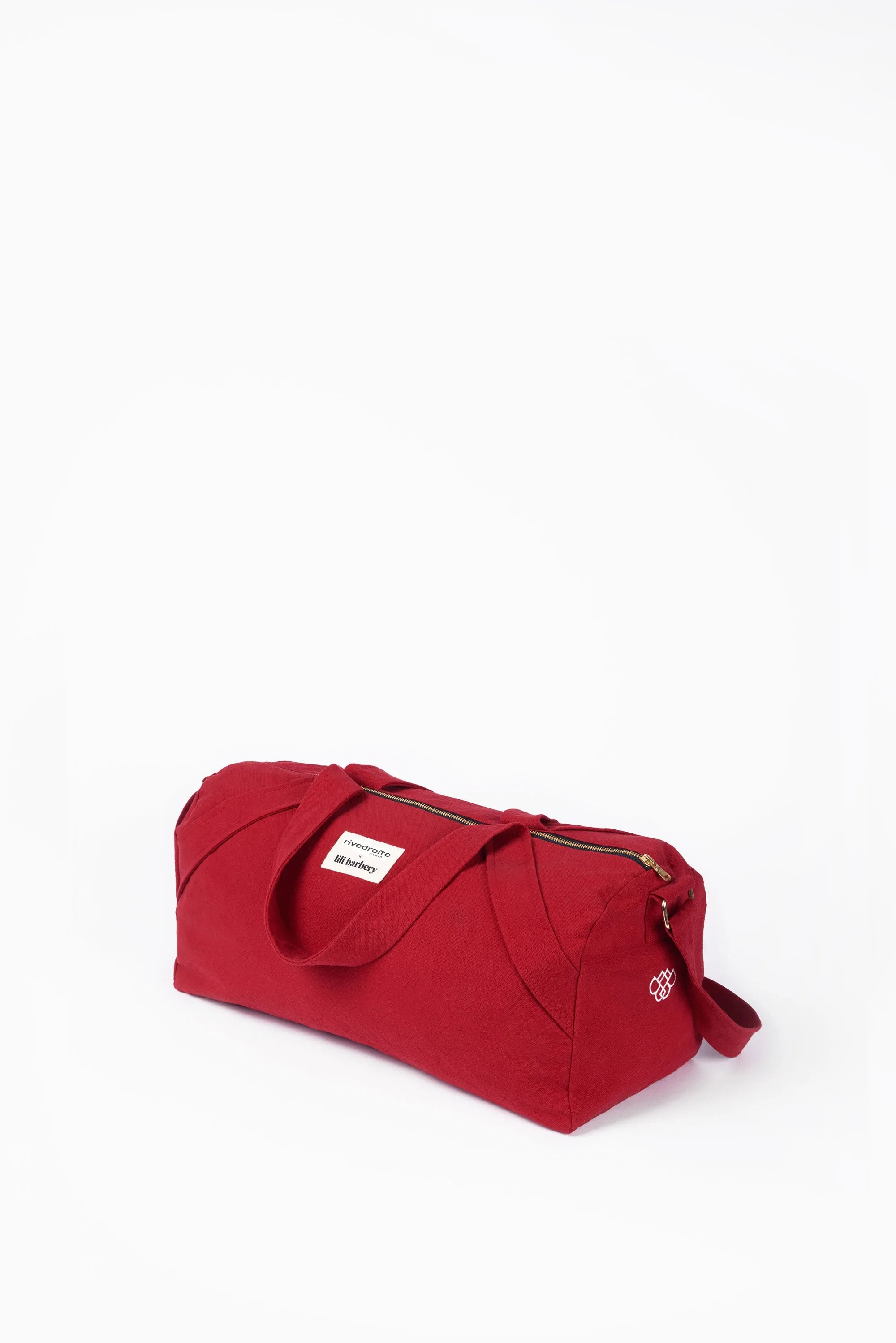 The small yoga bag in collaboration with Lili Barbery - Recycled cotton Vibrant Red