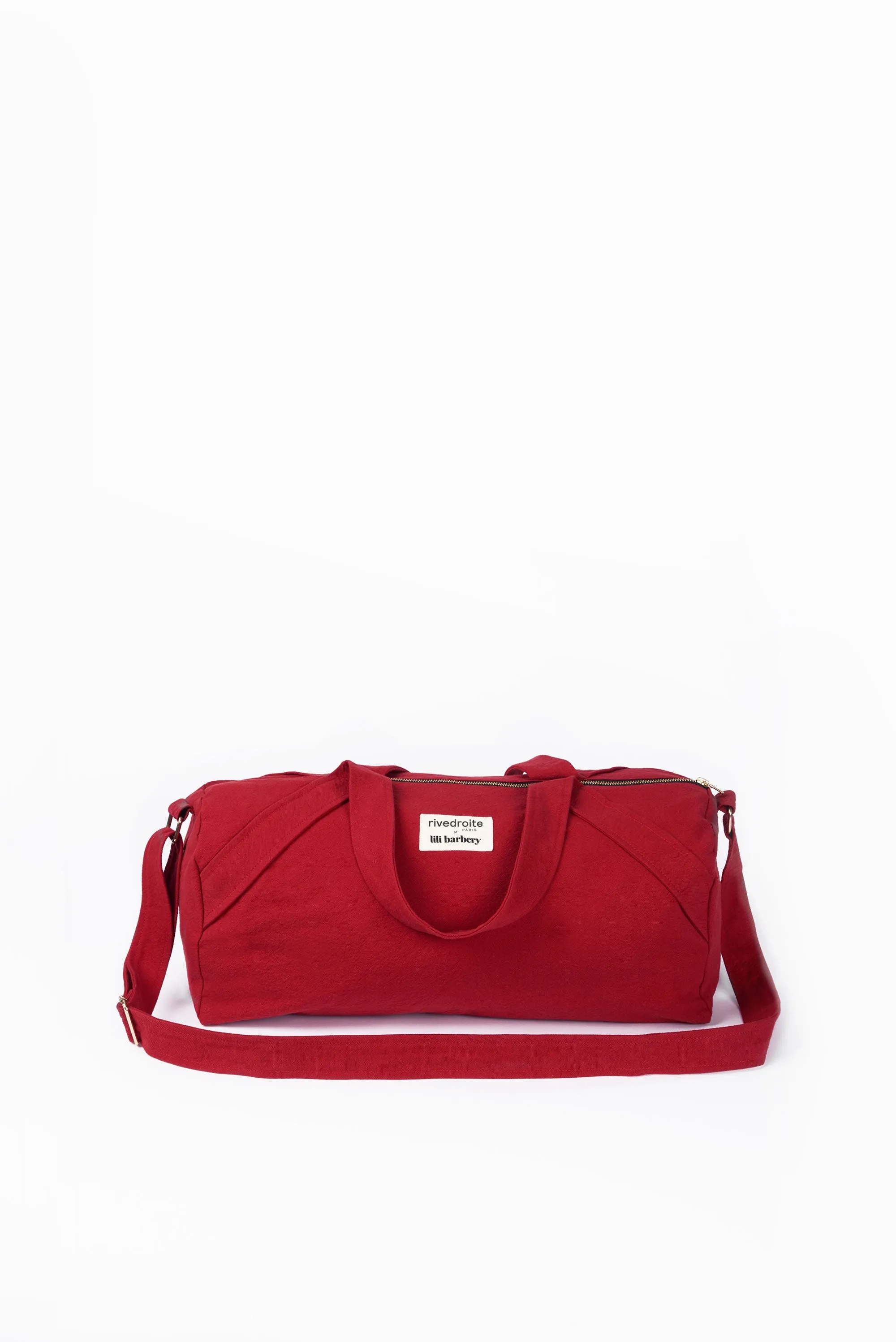 The small yoga bag in collaboration with Lili Barbery - Recycled cotton Vibrant Red
