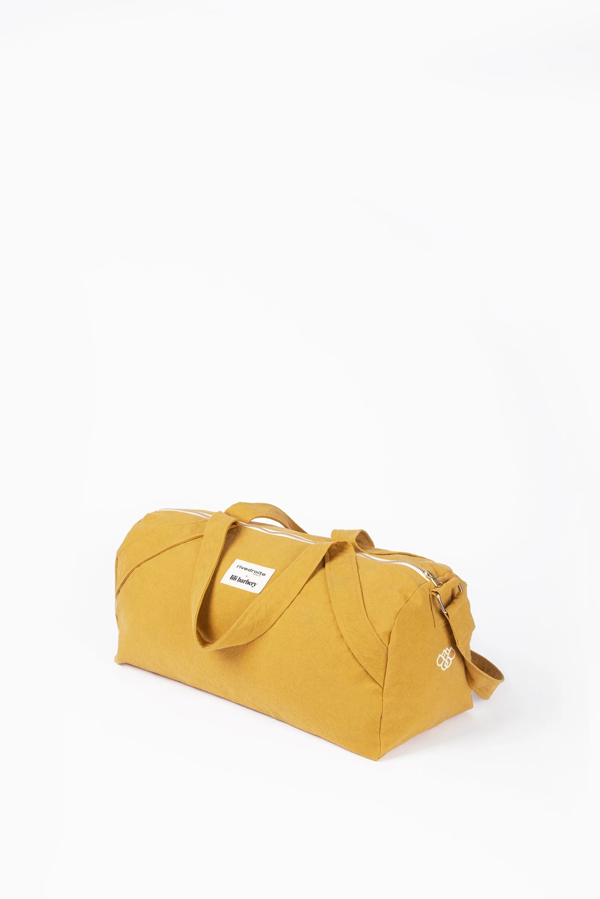 The small yoga bag in collaboration with Lili Barbery - Recycled cotton Yellow Amber