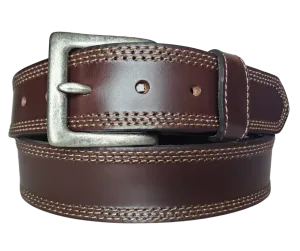 The Triple Stitched Leather Belt