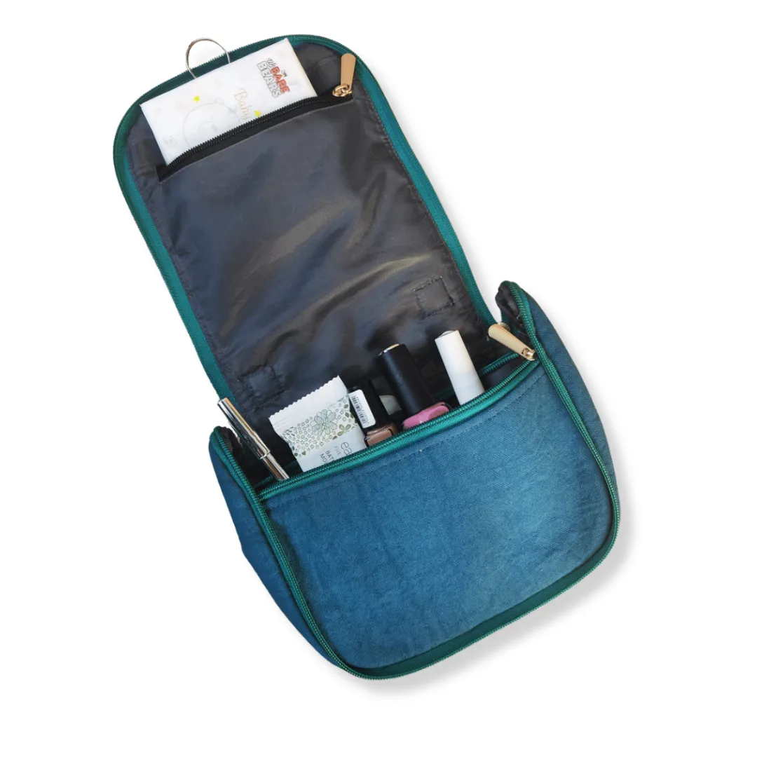 Toiletry Organizer - Sea Green Persian Floral
