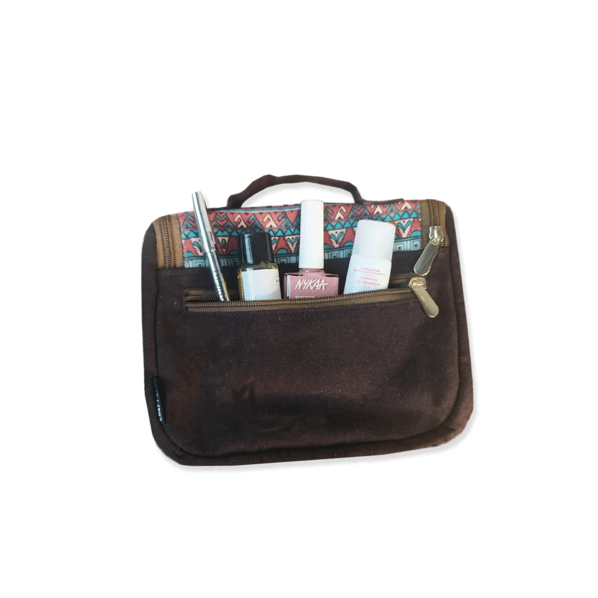 Toiletry Organizer - Teal Maroon Aztec