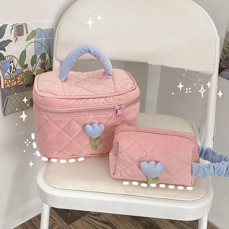 Tulip Flower Cosmetic Bag Pouch
