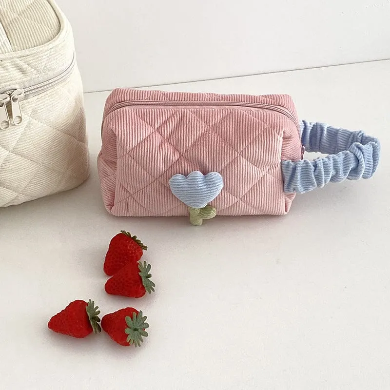 Tulip Flower Cosmetic Bag Pouch