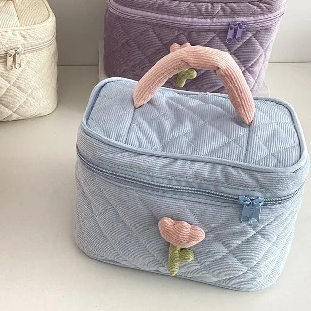 Tulip Flower Cosmetic Bag Pouch