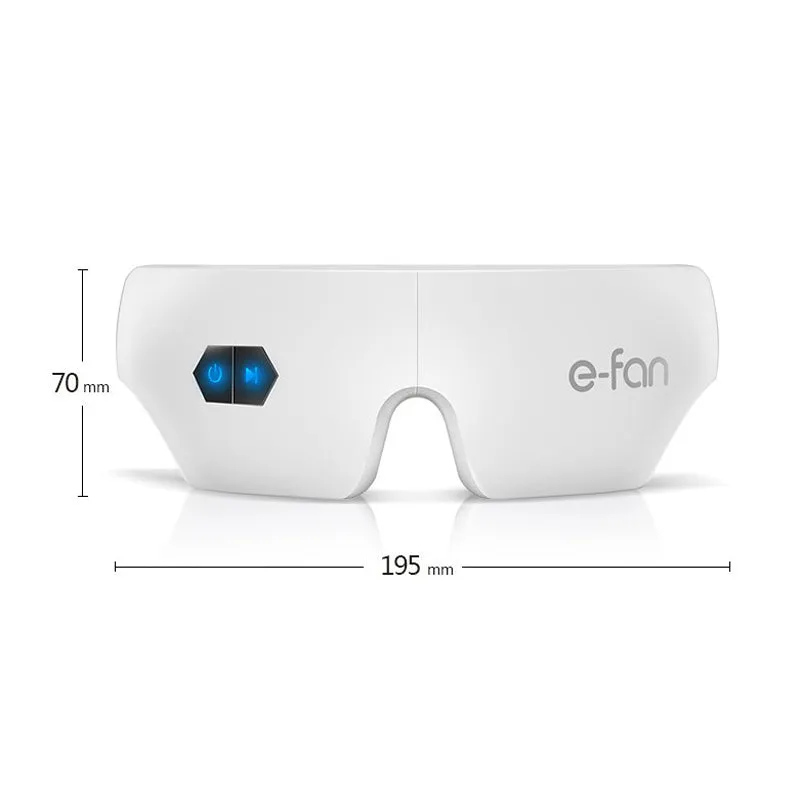 USB Heated Eye Mask- Rechargeable Eye Massager Wireless Bluetooth Music - Hot Compress Eye Mask 180° Foldable Adjustable Strap 3 Modes Eye Care Stress Relief Anti Eye Aging