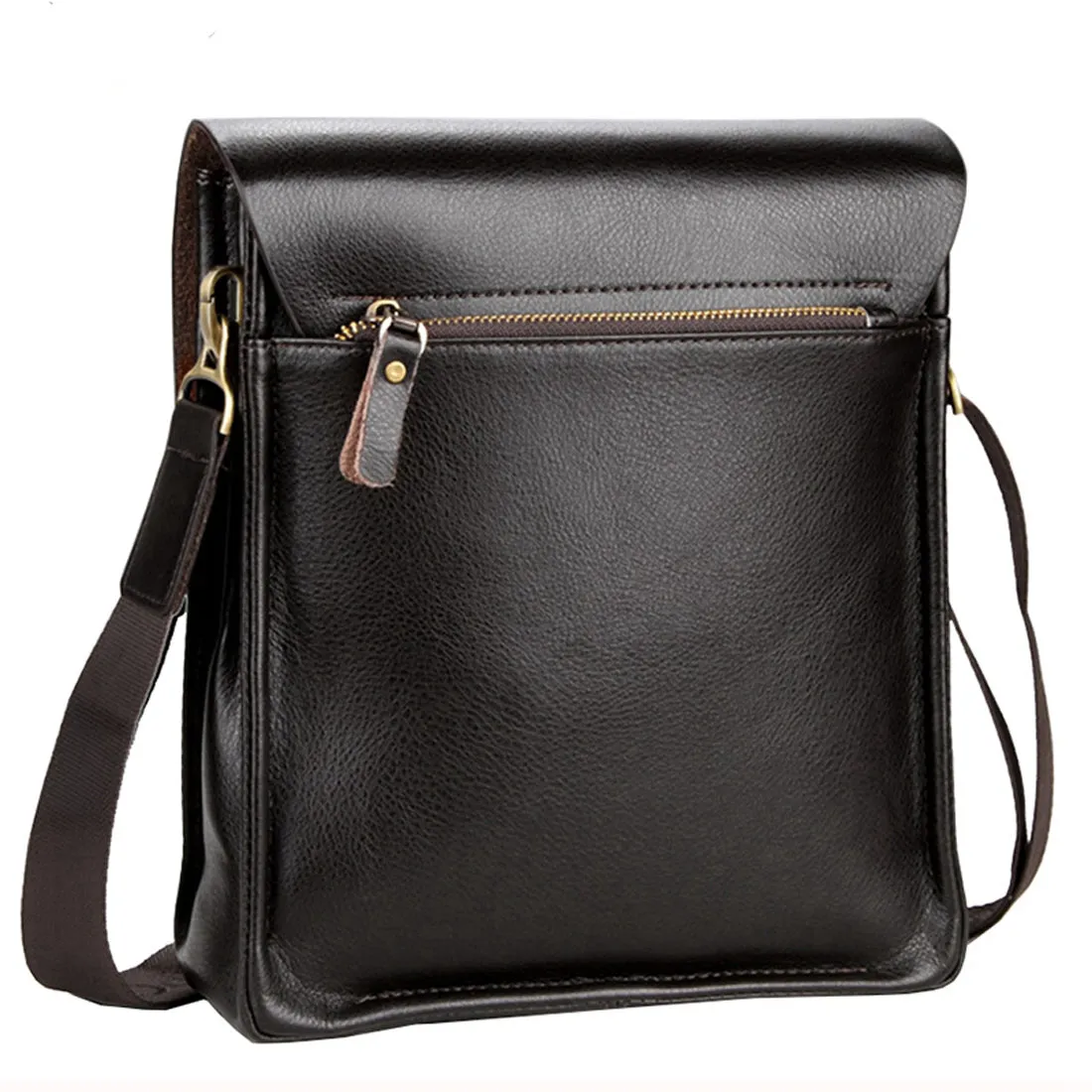 Vicuna Polo Vintage Leder Kuriertasche - Schwarz