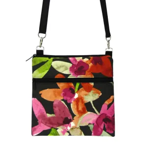 Watercolor | Black Nylon | RTS Mini Square Crossbody Bag