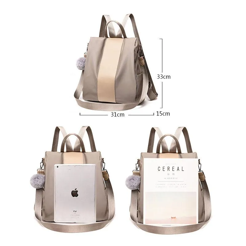 Women Fashion Anti-theft Waterproof Nylon Backpack
